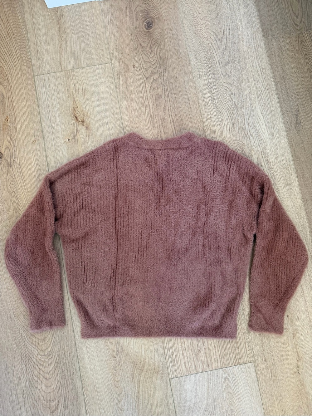 A&F Fuzzy Ribbed Crewneck Sweater - Picture 4 of 5